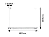 Lustra suspendata LED Nivaro, negru, 28W, 3000K, IP20, Rabalux, 72169
