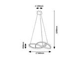 Suspensie Castiel, auriu, led 36w, 2380 lm, Rabalux 72215