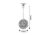 Suspensie Eudora, crom, LED 16W, 780 lumeni, Rabalux 72220