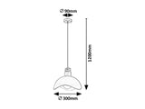 Lustra suspendata Filina, negru, 1xE27, IP20, Rabalux, 72228