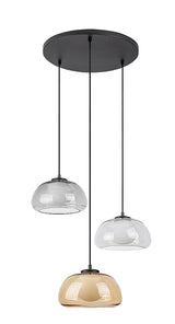 Lustra suspendata Elowen, negru, 1xG9, IP20, Rabalux, 72276