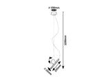 Lustra suspendata LED Alaric, negru, 3W, 250lm, 3000K, IP20, Rabalux, 72278