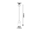 Lustra suspendata Gellia, trandafiriu, 1xG9, IP20, Rabalux, 72280