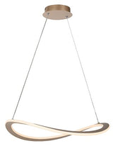 Lustra suspendata LED Kallira, auriu mat, 40W, 2100lm, 3000K, H.150cm, IP20, Rabalux, 72281