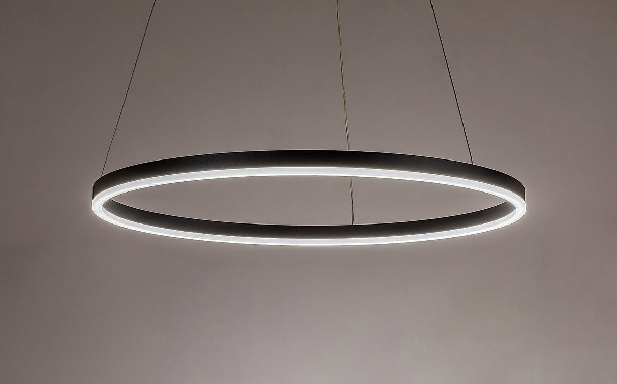 Lustra suspendata LED Isaure, negru, 35W, 2200lm, 3000K/4000K/6500K, IP20, Rabalux, 72301