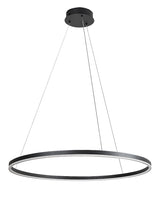 Lustra suspendata LED Isaure, negru, 45W, 3000lm, 3000K/4000K/6500K, IP20, Rabalux, 72302