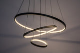 Lustra suspendata LED cu telecomanda Beliza, negru mat, 90W, 7200lm, 3000K-6500K, H.120cm, IP20, Rabalux, 72346