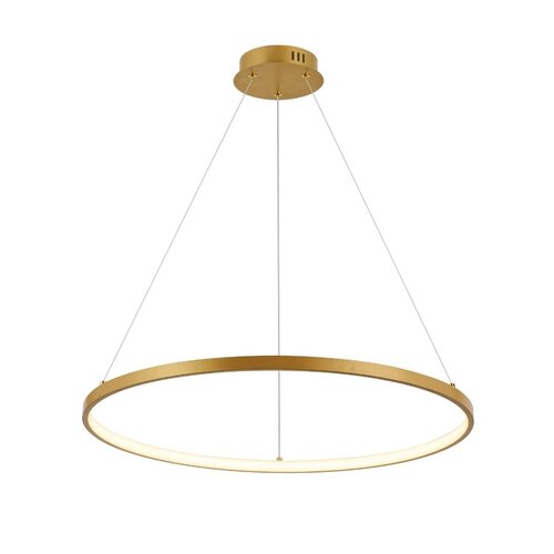 Lustra suspendata LED Beliza, auriu mat, 55W, 4100lm, 3000K, H.120cm, IP20, Rabalux, 72347