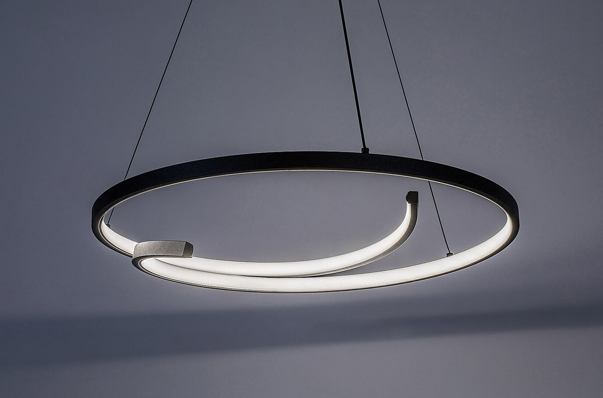 Lustra suspendata LED Niloo, negru, 40W, 2080lm, 4000K, IP20, Rabalux, 72367