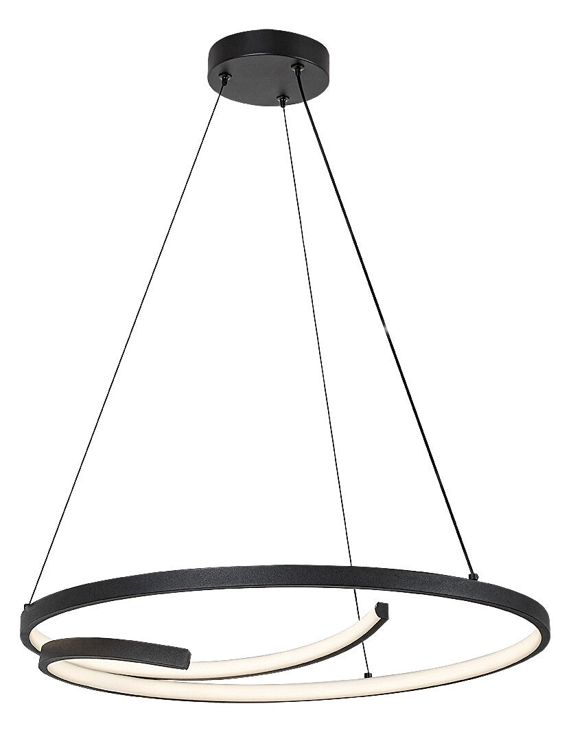 Lustra suspendata LED Niloo, negru, 40W, 2080lm, 4000K, IP20, Rabalux, 72367