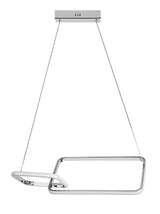 Lustra suspendata LED Malwen, crom, 36W, 2200lm, 4000K, IP20, Rabalux, 72368