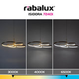 Lustră LED suspendată modernă 70W 5600lm cu telecomandă și lumină reglabilă – Isidora