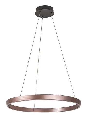Lustra suspendata LED Nevira, maro periat, 36W, 2520lm, 3000K-6500K, H.130cm, IP20, Rabalux, 72402