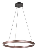 Lustra suspendata LED Nevira, maro periat, 36W, 2520lm, 3000K-6500K, H.130cm, IP20, Rabalux, 72402
