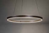 Lustra suspendata LED Nevira, maro periat, 36W, 2520lm, 3000K-6500K, H.130cm, IP20, Rabalux, 72402