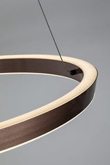 Lustra suspendata LED Nevira, maro periat, 36W, 2520lm, 3000K-6500K, H.130cm, IP20, Rabalux, 72402