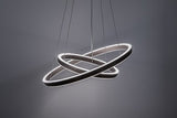 Lustra suspendata LED Nevira, maro periat, 45W, 3150lm, 3000K-6500K, H.140cm, IP20, Rabalux, 72403
