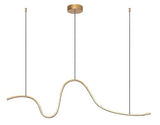 Lustra suspendata LED Cobria, auriu, 20W, 1600lm, 3000K, H.150cm, IP20, Rabalux, 72404