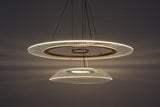Lustra suspendata LED Zofrael, auriu mat, 36W, 2400lm, 3000K, H.120cm, IP20, Rabalux, 72412