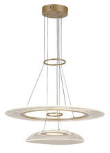 Lustra suspendata LED Zofrael, auriu mat, 36W, 2400lm, 3000K, H.120cm, IP20, Rabalux, 72412