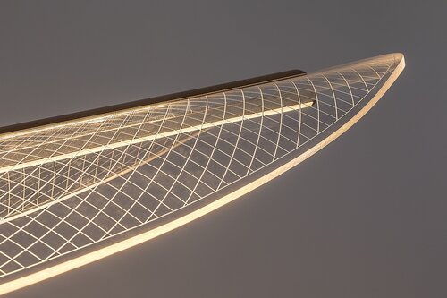 Lustra suspendata LED Zofrael, auriu  mat, 32W, 2450lm, 3000K, H.120cm, IP20, Rabalux, 72413