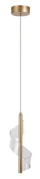 Lustra suspendata LED Zofrael, auriu mat, 6W, 550lm, 3000K, H.120cm, IP20, Rabalux, 72414