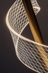 Lustra suspendata LED Zofrael, auriu mat, 6W, 550lm, 3000K, H.120cm, IP20, Rabalux, 72414