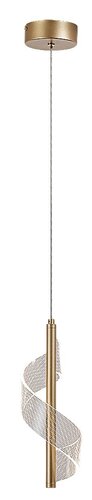 Lustra suspendata LED Zofrael, auriu mat, 6W, 550lm, 3000K, H.120cm, IP20, Rabalux, 72414