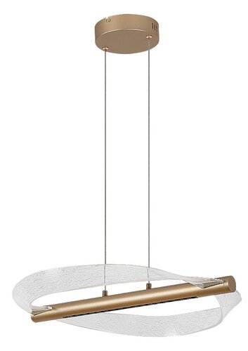 Lustra suspendata LED Olyssia, auriu, 24W, 1300lm, 3000K, H.130cm, IP20, Rabalux, 72463