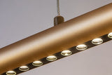 Lustra suspendata LED Olyssia, auriu, 24W, 1300lm, 3000K, H.130cm, IP20, Rabalux, 72463