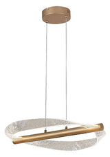 Lustra suspendata LED Olyssia, auriu, 24W, 1300lm, 3000K, H.130cm, IP20, Rabalux, 72463