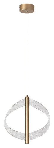 Lustra suspendata LED Olyssia, auriu, 8W, 340lm, 3000K, H.130cm, IP20, Rabalux, 72464