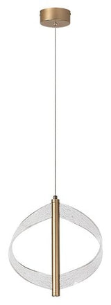 Lustra suspendata LED Olyssia, auriu, 8W, 340lm, 3000K, H.130cm, IP20, Rabalux, 72464