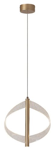 Lustra suspendata LED Olyssia, auriu, 8W, 340lm, 3000K, H.130cm, IP20, Rabalux, 72464