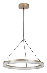 Lustra suspendata LED Rivona, auriu, 24W, 1700lm, 3000K-6500K, H.100cm, IP20, Rabalux, 72471