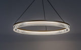 Lustra suspendata LED Rivona, auriu, 24W, 1700lm, 3000K-6500K, H.100cm, IP20, Rabalux, 72471