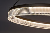 Lustra suspendata LED Rivona, auriu, 24W, 1700lm, 3000K-6500K, H.100cm, IP20, Rabalux, 72471