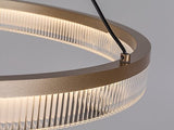 Lustra suspendata LED Rivona, auriu, 24W, 1700lm, 3000K-6500K, H.100cm, IP20, Rabalux, 72471