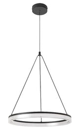 Lustra suspendata LED Seraphiel, negru, 24W, 1610lm, 3000K-6500K, H.100cm, IP20, Rabalux, 72478