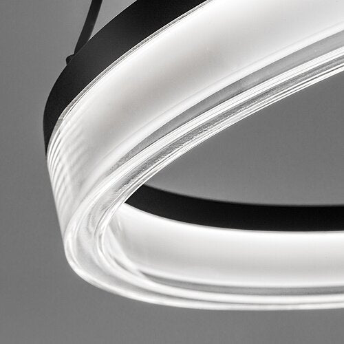 Lustra suspendata LED Seraphiel, negru, 24W, 1610lm, 3000K-6500K, H.100cm, IP20, Rabalux, 72478