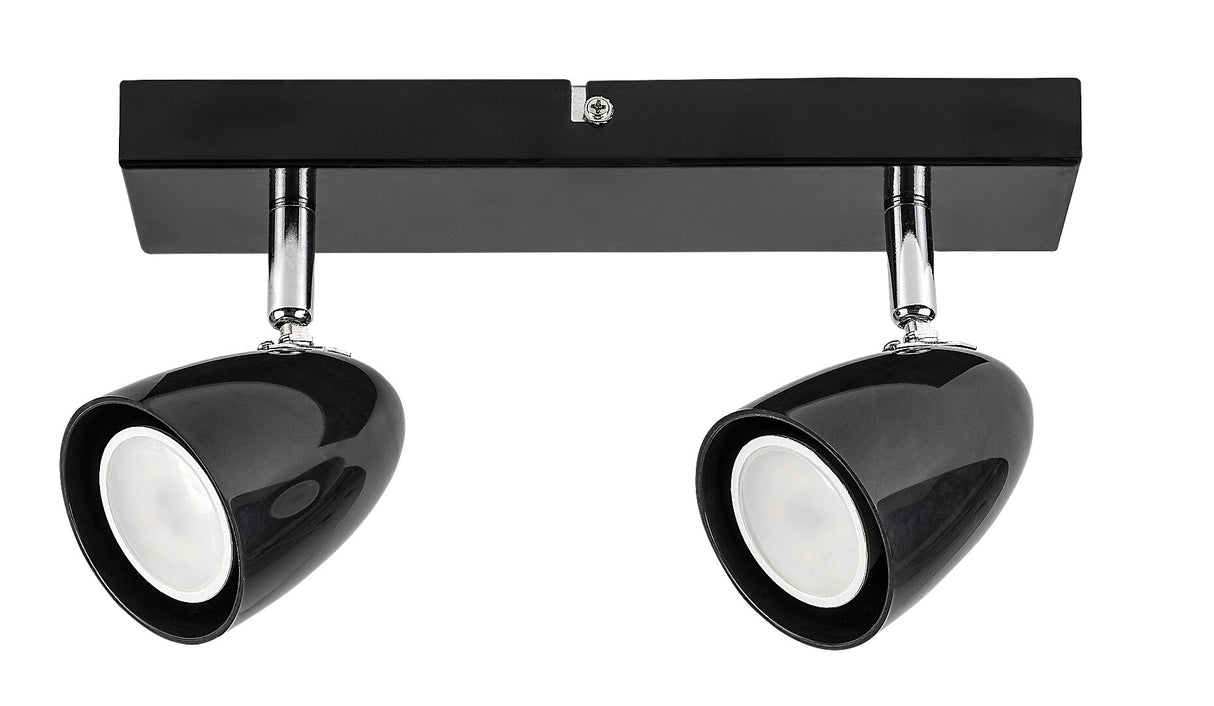 Plafoniera Perico, negru, 2 x GU10, IP20, Rabalux, 73017