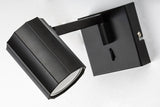 Aplica de perete Karter, negru mat, 1 x GU10, IP20, Rabalux, 73027
