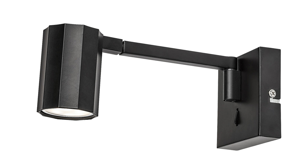 Aplica de perete Karter, negru mat, 1 x GU10, IP20, Rabalux, 73027