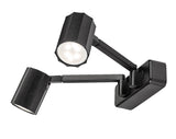 Aplica de perete Karter, negru mat, 2 x GU10, IP20, Rabalux, 73028