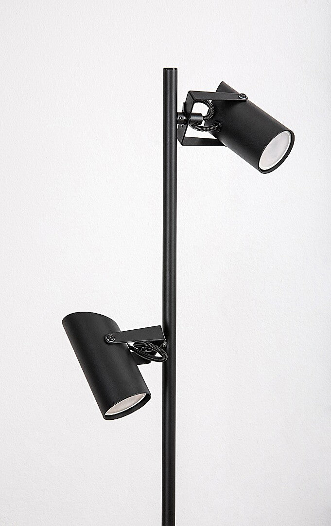 Lampadar Maximilian, negru mat, 2 x GU10, H.155cm, IP20, Rabalux, 73046
