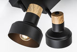 Plafoniera Saskia, negru, 4xE14, IP20, Rabalux, 73058