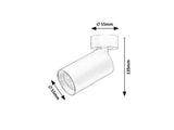 Spot Yorli, alb mat, 1xGU10, H.13,5cm, IP20, Rabalux, 73085
