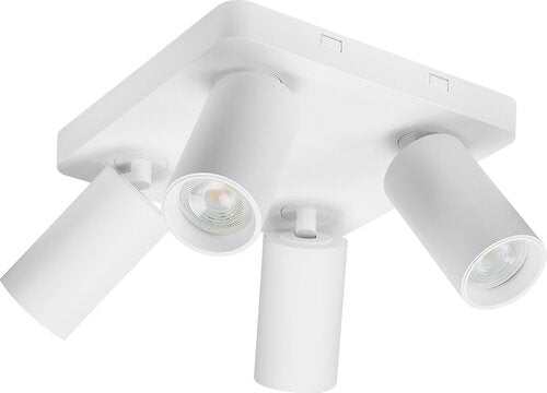 Spot Yorli, alb mat, 4xGU10, H.13,5cm, IP20, Rabalux, 73088