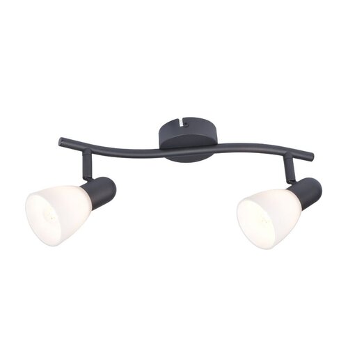 Spot Soma, negru mat, 2xE14, L.35cm, IP20, Rabalux, 73092