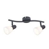 Spot Soma, negru mat, 2xE14, L.35cm, IP20, Rabalux, 73092
